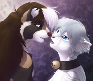Rating: Safe Score: 0 Tags: 2006 abstract_background anthro bell bell_collar blue_eyes brown_hair brown_nose canid canine collar duo e621 felid female fur grey_hair hair hibbary inner_ear_fluff kissing looking_at_another male mammal open_mouth open_smile pink_nose romantic romantic_couple short_hair side_view simple_background smile stripes tan_body tan_fur tuft whiskers white_body white_fur white_hair User: bunchy7s Rating: Safe Score: 0 Tags: 2006 abstract_background anthro bell bell_collar blue_eyes brown_hair brown_nose canid canine collar duo e621 felid female fur grey_hair hair hibbary inner_ear_fluff kissing looking_at_another male mammal open_mouth open_smile pink_nose romantic romantic_couple short_hair side_view simple_background smile stripes tan_body tan_fur tuft whiskers white_body white_fur white_hair User: bunchy7s
