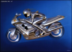 Rating: Safe Score: 0 Tags: driver driving e621 female glistening hajime_sorayama humanoid machine metallic_body motorcycle not_furry nude robot robot_humanoid side_view solo straddling vehicle User: bunchy7s