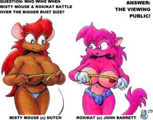 Rating: Questionable Score: 0 Tags: 1999 anthro areola big_breasts bottomwear breasts bulge clothed clothing comparing comparing_breasts denim denim_clothing domestic_cat drake_fenwick duo e621 english_text erect_nipples felid feline felis female gloves gynomorph hair handwear house_mouse huge_breasts intersex mammal measuring misty_(dutch) misty_the_mouse mouse murid murine nipples pink_hair red_hair rodent roxikat shorts text topless User: bunchy7s