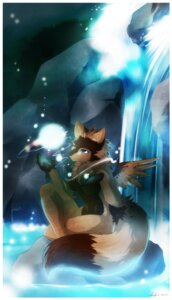 Rating: Safe Score: 0 Tags: 2011 anthro biped blue_eyes dipstick_tail e621 feathered_wings feathers female feralise hi_res hybrid kubikitsune magic magic_user markings nude rock sitting solo tail tail_markings unknown_species water waterfall wings User: bunchy7s