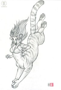 Rating: Safe Score: 0 Tags: 2011 action_pose anthro bra chakat clothing digitigrade dive e621 felid felid_taur female fur greyscale hair herm_(lore) kacey long_hair mammal mammal_taur monochrome navel pantherine pose quadruped simple_background sketch solo striped_body striped_fur stripes tail taur tiger underwear white_background User: bunchy7s