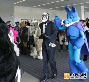 Rating: Safe Score: 0 Tags: ambiguous_gender anthro blue_body bottomwear canid canine clothed clothing cosplay costume e621 footwear fully_clothed fursuit gloves grandfathered_content group handwear human inside knife low_res male mammal mask not_furry pants photo raised_arm real shoes spy_(team_fortress_2) standing suit team_fortress_2 text topwear unknown_artist valve valve_corporation weapon User: bunchy7s
