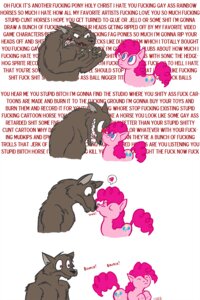 Rating: Questionable Score: 0 Tags: 2:3 :3 anthro blue_eyes canid canine canis comic e621 earth_pony english_text equid equine female feral friendship_is_magic fur hair hasbro hate heart_symbol hi_res homophobic_slur horse kissing male mammal my_little_pony pink_body pink_fur pink_hair pinkie_pie_(mlp) pony profanity red_eyes seaweedprincess sexist_slur slur surprised tail text text_background wall_of_text wolf User: bunchy7s