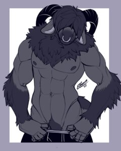 Rating: Questionable Score: 0 Tags: 2013 4:5 abs anthro athletic biceps big_muscles biped bovid caprine clothed clothing e621 facial_piercing feralise fur goat grey_body grey_fur hair hair_over_eyes horn male mammal muscular muscular_anthro muscular_male navel nipples nose_piercing nose_ring pecs piercing pose pubes purple_hair ring_piercing septum_piercing solo standing topless underwear undressing User: bunchy7s