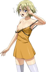 Rating: Explicit Score: 0 Tags: blonde_hair blue_eyes breasts dress el_cazador_de_la_bruja ellis_(el_cazador_de_la_bruja) erect_nipples female flat_chest highres justice_fist nigou nipple_slip nipples no_bra rule34 salute short_hair standing strap_slip thighhighs wardrobe_malfunction white_legwear User: bunchy7s