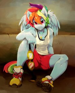 Rating: Safe Score: 0 Tags: 2013 4:5 anthro anthrofied blue_body blue_feathers blue_fur bottomwear clothing e621 equid equine eyewear feathered_wings feathers female footwear friendship_is_magic fur goggles hair hasbro jeniak jewelry mammal multicolored_hair my_little_pony mythological_creature mythological_equine mythology necklace pegasus rainbow_dash_(mlp) rainbow_hair shirt shoes shorts sneakers solo tail tomboy topwear wings User: bunchy7s