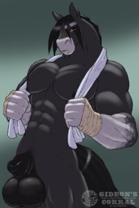 Rating: Explicit Score: 0 Tags: animal_genitalia anthro balls big_balls boxing boxing_tape digital_media_(artwork) e621 equid equine fully_sheathed genitals gideon horse male mammal penis pose sheath solo sport tape towel towel_around_neck vein veiny_balls User: bunchy7s