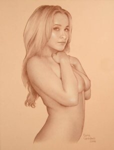Rating: Explicit Score: 0 Tags: 1girls 2008 breasts celebrity claire_bennet ernie_centofanti female hayden_panettiere heroes long_hair looking_at_viewer nipples nude plain_background real_person rule34 solo User: bunchy7s