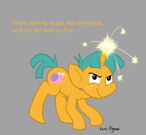 Rating: Safe Score: 0 Tags: big_eyes big_head black_eyes cutie_mark e621 english_text equid equine feral freckles friendship_is_magic fur green_hair grey_background hair hasbro horn kyoji_ogami male mammal my_little_pony mythological_creature mythological_equine mythology nude orange_body orange_fur quadruped short_hair side_view simple_background smile snails_(mlp) solo tail text toony unicorn young young_feral young_male User: bunchy7s