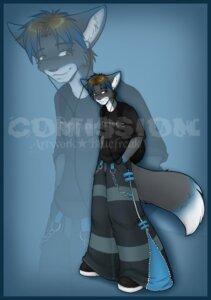 Rating: Safe Score: 0 Tags: akkeresu alternative_fashion anthro backpack band_shirt biped blue_background blue_border blue_hair bondage_pants border bottomwear canid canine clothed clothing denim denim_bottomwear denim_clothing digital_media_(artwork) domestic_cat e621 earbuds electronics felid feline felis fox fully_clothed fur grey_body grey_fur hair headphones hi_res hybrid jeans lockworkorange looking_at_viewer male mammal pants phat_pants shaded simple_background solo standing tail tool_(band) tools watermark white_body white_fur y2k_(graphic_design) User: bunchy7s