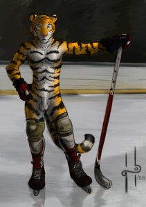 Rating: Explicit Score: 0 Tags: 2011 animal_genitalia anthro balls biped clothed clothing e621 felid footwear front_view fully_sheathed genitals gloves green_eyes handwear hi_res hockey hockey_stick hufnaar ice_skates ice_skating looking_at_viewer male mammal nude pantherine pink_nose sheath smile solo sport standing stripes tail tiger topless warm_colors whiskers User: bunchy7s