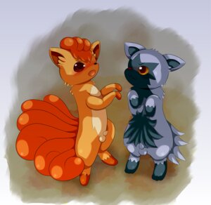 Rating: Explicit Score: 0 Tags: balls big_head black_nose blush brown_eyes canid canine cel_shading duo e621 feet feral fur generation_1_pokemon generation_3_pokemon genitals grey_body grey_fur leg_markings male mammal markings multi_tail nintendo nude open_mouth orange_body orange_fur penis pokemon pokemon_(species) poochyena rakurittsu red_eyes red_nose shaded socks_(marking) standing tail vulpix young young_feral User: bunchy7s