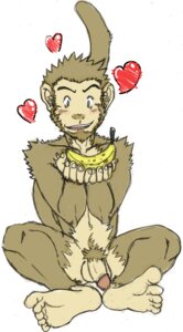 Rating: Explicit Score: 0 Tags: anthro balls banana biped blush brown_body brown_fur circumcised demonfruit e621 feet flaccid food fruit fur genitals haplorhine heart_symbol hindpaw humanoid_genitalia humanoid_penis male mammal monkey nude paws penis plant primate pubes simple_background sitting solo tail white_background User: bunchy7s