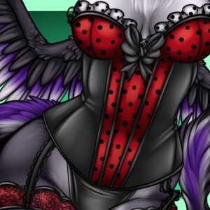 Rating: Questionable Score: 0 Tags: 1:1 2012 black_body black_bow black_bustier black_feathers bow_ribbon breasts close-up clothed clothing e621 feathered_wings feathers female firefly8083 frilly frilly_bustier frilly_clothing fur garter_straps grey_body grey_fur legwear lingerie low_res polka_dot_underwear purple_body purple_feathers red_bustier solo stockings teddy_(clothing) torso_shot two_tone_bustier white_body white_fur wings User: bunchy7s
