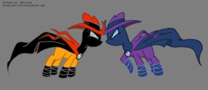 Rating: Safe Score: 0 Tags: 2013 alpha_channel cape clothing costume duo e621 earth_pony equid equine evil_double female feral friendship_is_magic hasbro hat headgear headwear horse mammal mare_do_well_(mlp) my_little_pony niban-destikim parody pony text url User: bunchy7s
