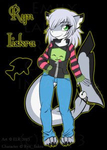 Rating: Safe Score: 0 Tags: anthro aquatic barefoot bell biped casual_insanity claws clothed clothing e621 feet female fish green_eyes hair hi_res hoodie long_hair ryn_iiskra shark smile solo topwear white_hair User: bunchy7s