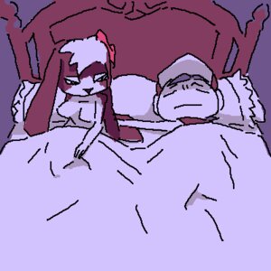 Rating: Questionable Score: 0 Tags: 1:1 after_sex anthro bed breasts cave_story chaco_(cave_story) duo e621 female furniture humanoid humanoid_on_anthro inside lagomorph low_res lying machine male male/female mammal mimiga on_bed quote_(cave_story) robot under_covers unknown_artist User: bunchy7s
