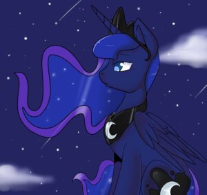 Rating: Safe Score: 0 Tags: blue_body blue_eyes blue_feathers blue_hair cloud crown cutie_mark e621 equid equine ethereal_hair feathered_wings feathers female feral friendship_is_magic hair hasbro headgear hi_res horn jewelry looking_away lustrous-dreams mammal my_little_pony mythological_creature mythological_equine mythology necklace outside princess_luna_(mlp) quadruped shooting_star sky solo star tail winged_unicorn wings User: bunchy7s