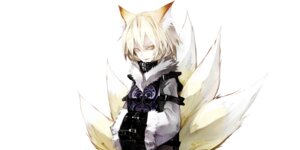 Rating: Safe Score: 0 Tags: 2:1 5_tails animal_humanoid banpai_akira blonde_hair canid canid_humanoid canine canine_humanoid clothed clothing collar dress e621 female fox fox_humanoid hair humanoid jacket mammal mammal_humanoid multi_tail ran_yakumo sharp_teeth short_hair smile solo tail teeth topwear touhou yellow_eyes User: bunchy7s