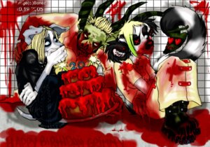 Rating: Explicit Score: 0 Tags: 2005 anthro birthday blood blue_eyes bodily_fluids bonez boots breasts cake canid canine canis chelsea_hair_cut clothing demon dessert domestic_dog dragon e621 excessive_blood eye_patch eyewear female fightbite food footwear glamfur gore group lemur mammal mythological_creature mythological_scalie mythology pit_bull primate ring-tailed_lemur scalie shoes strepsirrhine tail zeriara_(character) User: bunchy7s
