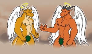 Rating: Explicit Score: 0 Tags: abs angel angel_dragon angelic anthro balls barely_visible_balls barely_visible_genitalia bgn biceps bottomwear censored clothed clothing digital_media_(artwork) dragon duo e621 empty_eyes feathered_wings feathers fig_leaf genitals halo heaven holy horn leaf leaf_clothing loincloth looking_at_viewer male male/male muscular mythological_creature mythological_scalie mythology nipples partially_clothed pecs pose scalie smile smirk tail white_body white_feathers wings User: bunchy7s
