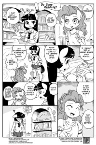 Rating: Safe Score: 0 Tags: anthro anthrofied book comic dialogue e621 earth_pony english_text equid equine female friendship_is_magic fur hair hasbro horn horse library mammal monochrome my_little_pony mythological_creature mythological_equine mythology pinkie_pie_(mlp) pony shepherd0821 smile text twilight_sparkle_(mlp) unicorn User: bunchy7s