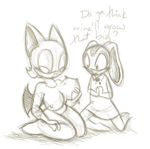 Rating: Explicit Score: 0 Tags: anthro bat breast_envy breasts cream_the_rabbit exposed_breasts female female_only fur furry greyscale hammmy interspecies monochrome multiple_females rabbit rouge_the_bat rule34 sega sketch sonic_(series) User: bunchy7s