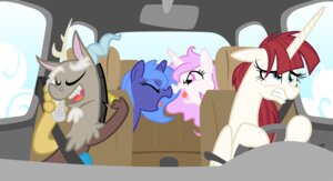 Rating: Safe Score: 0 Tags: 2011 alternate_species angry antlers argument bar_phone blue_hair car cellphone chimera detailed_background digital_media_(artwork) discord_(mlp) draconequus e621 electronics equid equine feathered_wings feathers female feral friendship_is_magic goatanimedatingsim group hair hasbro hi_res holding_object holding_phone horn humor inside_car inside_vehicle lauren_faust_(character) long_hair male mammal my_little_pony mythological_creature mythological_equine mythology phone phone_call pink_hair ponification princess princess_celestia_(mlp) princess_luna_(mlp) red_hair royalty sibling_(lore) sister_(lore) sisters_(lore) toony unicorn vehicle white_body white_feathers winged_unicorn wings young User: bunchy7s