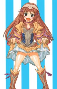 Rating: Questionable Score: 0 Tags: 1girls blush boots breasts brown_hair censored cute_fang dress fangs female human jpeg_artifacts kei_(bekei) kei_(pixiv14657) light-skinned_female light_skin long_hair mosaic_censoring no_panties pussy re_mii rule34 skirt skirt_lift solo zoids zoids_genesis User: bunchy7s