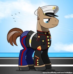 Rating: Safe Score: 0 Tags: aircraft airplane blue_eyes clothing dress_uniform e621 equid equine feral hasbro hat headgear headwear hi_res horse jet male mammal marines my_little_pony outside pony quadruped rastaban_coal sergeant sky solo tail uniform united_states_marine_corps vehicle User: bunchy7s Rating: Safe Score: 0 Tags: aircraft airplane blue_eyes clothing dress_uniform e621 equid equine feral hasbro hat headgear headwear hi_res horse jet male mammal marines my_little_pony outside pony quadruped rastaban_coal sergeant sky solo tail uniform united_states_marine_corps vehicle User: bunchy7s