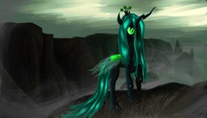 Rating: Safe Score: 0 Tags: 7:4 absurd_res arthropod changeling_(mlp) e621 female feral friendship_is_magic green_eyes green_hair hair hasbro hi_res insect_wings long_hair my_little_pony queen_chrysalis_(mlp) solo toxicpon wings User: bunchy7s