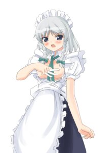 Rating: Questionable Score: 0 Tags: between_fingers braid date_(artist) female female_only human knife nipples open_clothes open_shirt rule34 sakuya_izayoi shirt solo touhou twin_braids User: bunchy7s