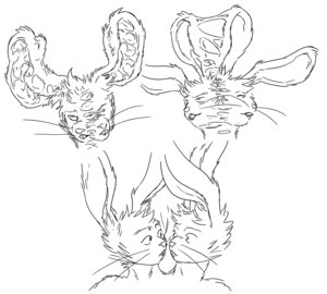 Rating: Questionable Score: 0 Tags: 2014 2_heads ambiguous_gender anthro base_two_layout basic_sequence black_and_white blockage_(layout) boo3 buckteeth e621 fused_eyes horizontal_blockage lagomorph leporid male mammal mitosis monochrome multi_head rabbit sequence solo splitting teeth three_frame_image three_frame_sequence transformation transformation_sequence two_row_layout User: bunchy7s