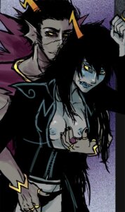 Rating: Explicit Score: 0 Tags: 1boy 1girls ancestor_(homestuck) ancestors artist_request black_hair blue_eyes breasts color dubious_consent female fins homestuck horn long_hair male marquise_spinneret_mindfang medium_breasts ms_paint_adventures open_clothes open_mouth orphaner_dualscar panties partially_clothed purple_background purple_hair rule34 scar short_hair smile standing straight tongue troll User: bunchy7s
