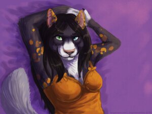Rating: Safe Score: 0 Tags: 4:3 anthro autumn_lunari breasts czgoldedition domestic_cat e621 felid feline felis female half-length_portrait heterochromia lounging mammal mottled piebald portrait solo tortoiseshell_cat User: bunchy7s