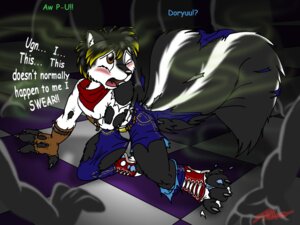 Rating: Safe Score: 0 Tags: 4:3 anthro catmonkshiro checkered checkered_floor clothing dialogue doryuu e621 english_text group kerchief male mammal mephitid neckerchief neckwear one_eye_closed open_mouth skunk skunk_spray smelly solo_focus striped_skunk tail text torn_clothing transformation User: bunchy7s