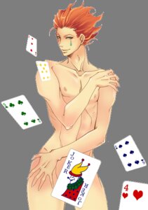 Rating: Explicit Score: 0 Tags: 1boy card cards clown clown_boy hisoka_morow hunter_x_hunter joker_(card) male male_only nude red_hair rule34 solo toned toned_male User: bunchy7s