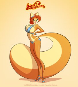 Rating: Questionable Score: 0 Tags: 2013 accessory anthro areola big_breasts big_butt big_tail biped breasts brown_hair butt clothed clothing e621 female fluffy fluffy_tail footwear freckles green_eyes hair headband hi_res high_heels huge_breasts lips looking_down mammal navel nipples orange_body orange_skin penny_flynn rodent sciurid shoes short_hair skimpy solo standing tail thick_thighs tree_squirrel wide_hips yellow_body yellow_skin zaftigbunnypress User: bunchy7s