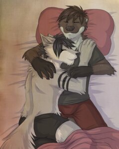 Rating: Safe Score: 0 Tags: 2013 5_fingers anthro bed bed_sheet bedding black_clothing black_underwear blackymoon boxer_briefs boxers_(clothing) brown_body brown_fur canid canine canis clothing cuddling digital_media_(artwork) duo e621 eyes_closed fingers fur furniture gothwolf male male/male mammal membrane_(anatomy) mustelid on_bed otter pillow red_clothing red_underwear smile underwear webbed_hands white_body white_fur wolf User: bunchy7s