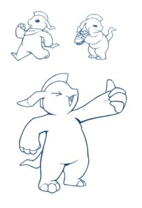 Rating: Safe Score: 0 Tags: 2014 ambiguous_gender blue_and_white claws e621 eating elsword eyes_closed feral food fur gesture hand_gesture hi_res monochrome multiple_images nude open_mouth packmind phoru pose running scarf simple_background sketch_page smile solo standing thumbs_up toe_claws white_background User: bunchy7s