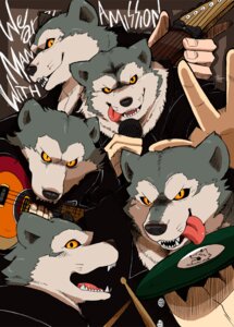 Rating: Safe Score: 0 Tags: amber_eyes anthro canid canine canis clothed clothing dj_santa_monica drum drumstick_(musical) e621 electric_guitar electronics fur grey_body grey_fur group guitar hair jean-ken_johnny kamikaze_boy looking_at_viewer male mammal man_with_a_mission microphone musical_instrument percussion_instrument plucked_string_instrument sharp_teeth shirokumaou spear_rib string_instrument teeth tokyo_tanaka tongue tongue_out whiskers white_body white_fur wolf User: bunchy7s Rating: Safe Score: 0 Tags: amber_eyes anthro canid canine canis clothed clothing dj_santa_monica drum drumstick_(musical) e621 electric_guitar electronics fur grey_body grey_fur group guitar hair jean-ken_johnny kamikaze_boy looking_at_viewer male mammal man_with_a_mission microphone musical_instrument percussion_instrument plucked_string_instrument sharp_teeth shirokumaou spear_rib string_instrument teeth tokyo_tanaka tongue tongue_out whiskers white_body white_fur wolf User: bunchy7s