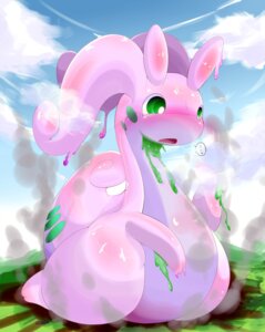 Rating: Safe Score: 0 Tags: ambiguous_gender cosith digital_media_(artwork) dragon e621 feral full-length_portrait gastropod generation_6_pokemon goodra hi_res mollusk mythological_creature mythological_scalie mythology nintendo pokemon pokemon_(species) portrait scalie slime solo tail thick_tail User: bunchy7s