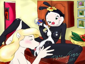 Rating: Explicit Score: 0 Tags: 2011 animaniacs anthro dot_warner female fileas_fogy flower furry minerva_mink mink mustelid musteline rule34 yuri User: bunchy7s