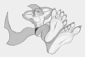 Rating: Safe Score: 0 Tags: 2013 3:2 5_toes abs anthro aquatic barefoot ben_the_dragon biceps biped claws clothed clothing e621 feet fin fish flexing foot_focus grin hands_behind_head hindpaw humanoid_feet male monochrome muscular muscular_anthro muscular_male paws pecs plantigrade posesketch shark simple_background sitting smile soles solo toe_claws toes topless white_background User: bunchy7s