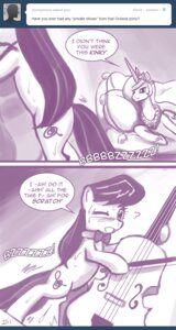 Rating: Questionable Score: 0 Tags: 2011 ask_blog ask_princess_molestia blush bodily_fluids bow_(stringed_instrument) bowed_string_instrument cello comic crown cutie_mark dialogue e621 earth_pony english_text equid equine fan_character feathered_wings feathers female female/female feral friendship_is_magic hair hasbro headgear hi_res horn horse john_joseco long_hair mammal monochrome musical_instrument my_little_pony mythological_creature mythological_equine mythology octavia_(mlp) open_mouth pony princess princess_celestia_(mlp) princess_molestia royalty signature string_instrument sweat tail text tiara tumblr wince winged_unicorn wings User: bunchy7s
