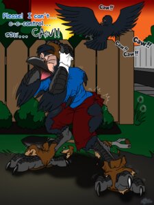 Rating: Safe Score: 0 Tags: 2012 3:4 4_toes anisodactyl avian avian_feet beak bird bottomwear catmonkshiro claws clothing corvid corvus_(genus) crow digital_media_(artwork) duo e621 feathers feet footwear full-length_portrait gloves handwear male oscine pants passerine portrait shirt shoes shovel solo_focus toes tools topwear transformation User: bunchy7s Rating: Safe Score: 0 Tags: 2012 3:4 4_toes anisodactyl avian avian_feet beak bird bottomwear catmonkshiro claws clothing corvid corvus_(genus) crow digital_media_(artwork) duo e621 feathers feet footwear full-length_portrait gloves handwear male oscine pants passerine portrait shirt shoes shovel solo_focus toes tools topwear transformation User: bunchy7s