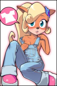 Rating: Questionable Score: 0 Tags: 2:3 activision anthro bandicoot blonde_hair blush breasts cleavage clothed clothing coco_bandicoot crash_bandicoot_(series) e621 female flower footwear hair lips mammal marsupial overalls overalls_only pey pictographics plant ponytail shirtless shoes smile sneakers solo teasing undressing User: bunchy7s Rating: Questionable Score: 0 Tags: 2:3 activision anthro bandicoot blonde_hair blush breasts cleavage clothed clothing coco_bandicoot crash_bandicoot_(series) e621 female flower footwear hair lips mammal marsupial overalls overalls_only pey pictographics plant ponytail shirtless shoes smile sneakers solo teasing undressing User: bunchy7s