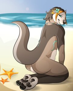 Rating: Explicit Score: 0 Tags: 2012 4_toes accessory ambient_sealife ambient_starfish anthro anus aquatic asterozoan beach bikini biped bottomless brown_body brown_hair butt clothed clothing detailed_background e621 echinoderm feet female flower flower_in_hair genitals green_eyes hair hair_accessory hindpaw kneeling looking_at_viewer looking_back mammal multicolored_hair mustelid nude orange_hair otter outside pawpads paws plant plantigrade sand sea sea_otter seaside skimpy sky slightly_chubby smile soles solo starfish swimwear tail tangerine theothefox toes two-piece_swimsuit undressing vulva water whiskers User: bunchy7s
