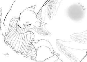 Rating: Questionable Score: 0 Tags: absurd_res anthro bandai_namco biped bottomwear bottomwear_down breasts butt canid canine clothed clothing cloud digimon digimon_(species) e621 female fur hi_res lying mammal monochrome on_front one_eye_closed outside pants pants_down partially_clothed perspective renabu renamon sketch solo sweater tail topwear turtleneck underwear wink User: bunchy7s