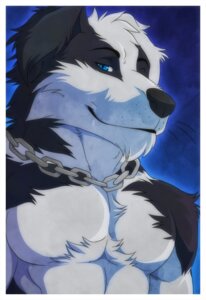Rating: Safe Score: 0 Tags: 2014 aluminemsiren anthro athletic biceps black_body black_fur black_nose blake_tucano blue_eyes border_collie canid canine canis chain chest_tuft close-up clothed clothing collie digital_media_(artwork) domestic_dog e621 fur grin half-length_portrait herding_dog hi_res jewelry looking_at_viewer male mammal muscular muscular_anthro necklace one_eye_closed pastoral_dog pecs portrait pose sheepdog simple_background smile solo tucpile tuft white_body white_fur User: bunchy7s